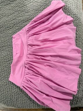 AERIE Pink Pleated Mini Skirt